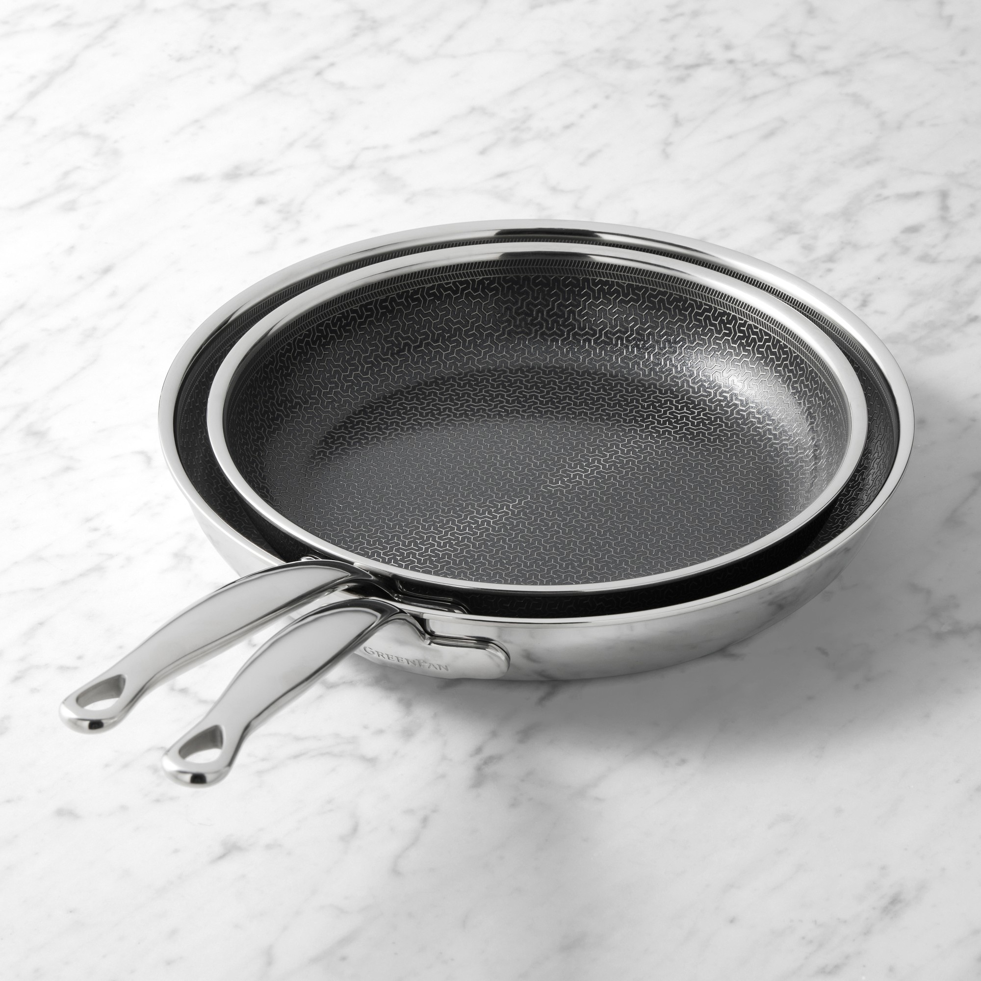 GreenPan Premiere Max Hybrid Stainless-Steel Ceramic Nonstick  Fry Pan, Set of 2 Sansujyuku sansujyuku.com