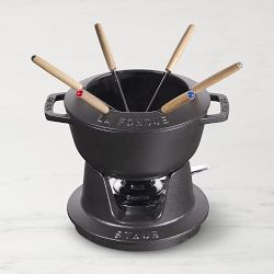 Staub Enameled Cast Iron Fondue Pot, 1.75 Qt.