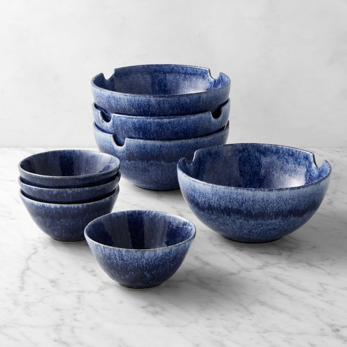 Cyprus Reactive Glaze Noodle & Rice Bowls Set | Williams Sonoma