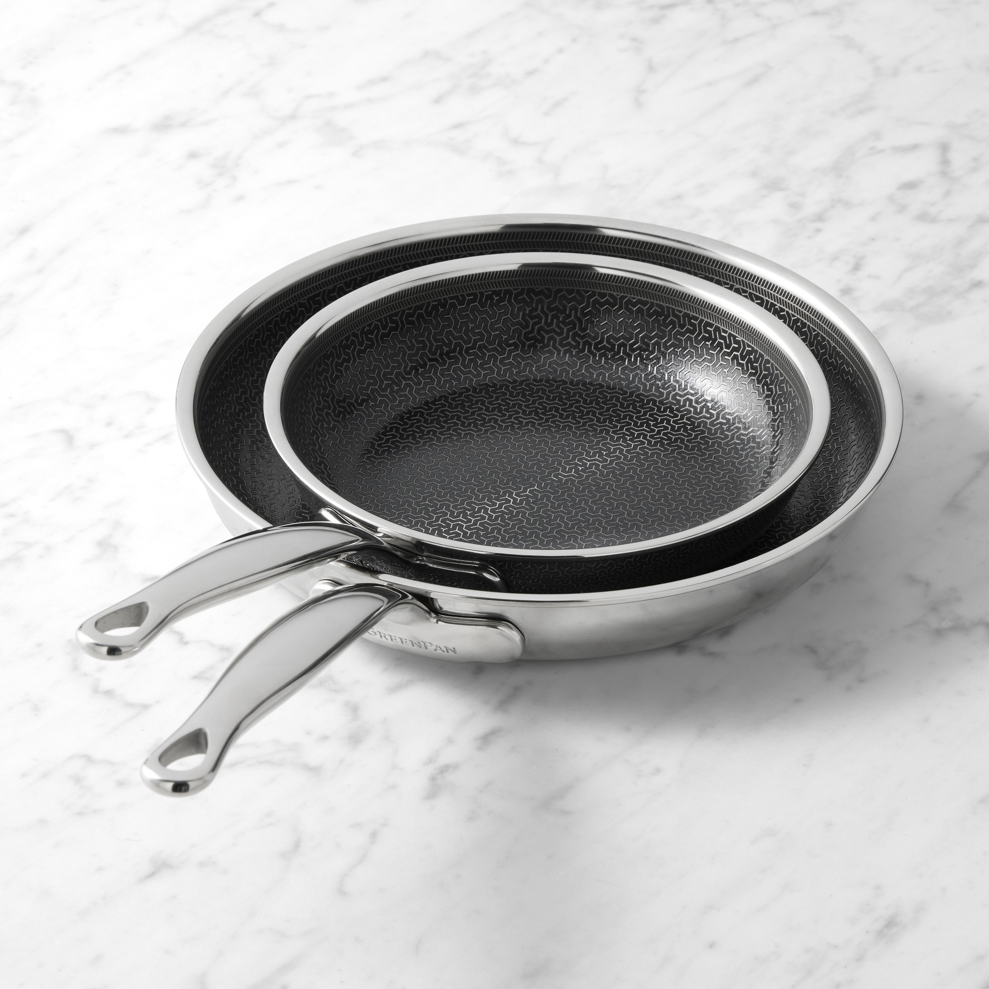 GreenPan Premiere Max Hybrid Stainless-Steel Ceramic Nonstick  Fry Pan, Set of 2 Sansujyuku sansujyuku.com