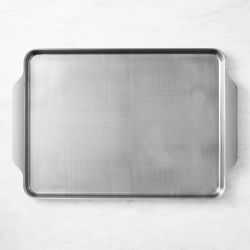 OPEN BOX:Williams Sonoma Thermo-Clad Stainless-Steel Ovenware Three Quarter Sheet Pan