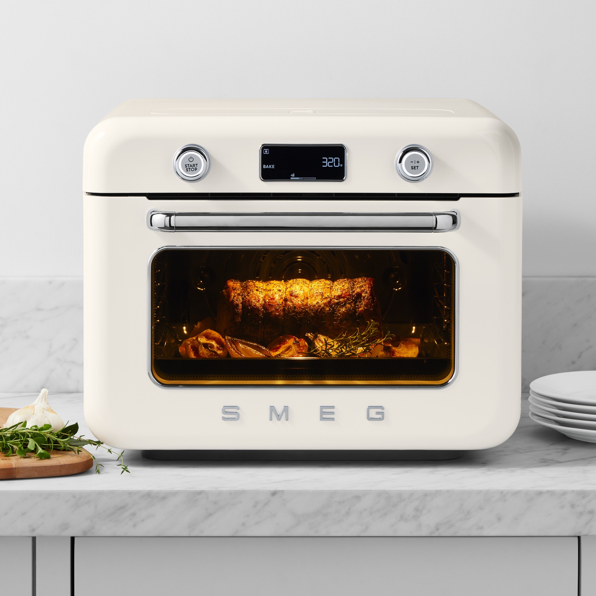 SMEG Countertop Air Fry Oven With Steam Simolary simolary.com