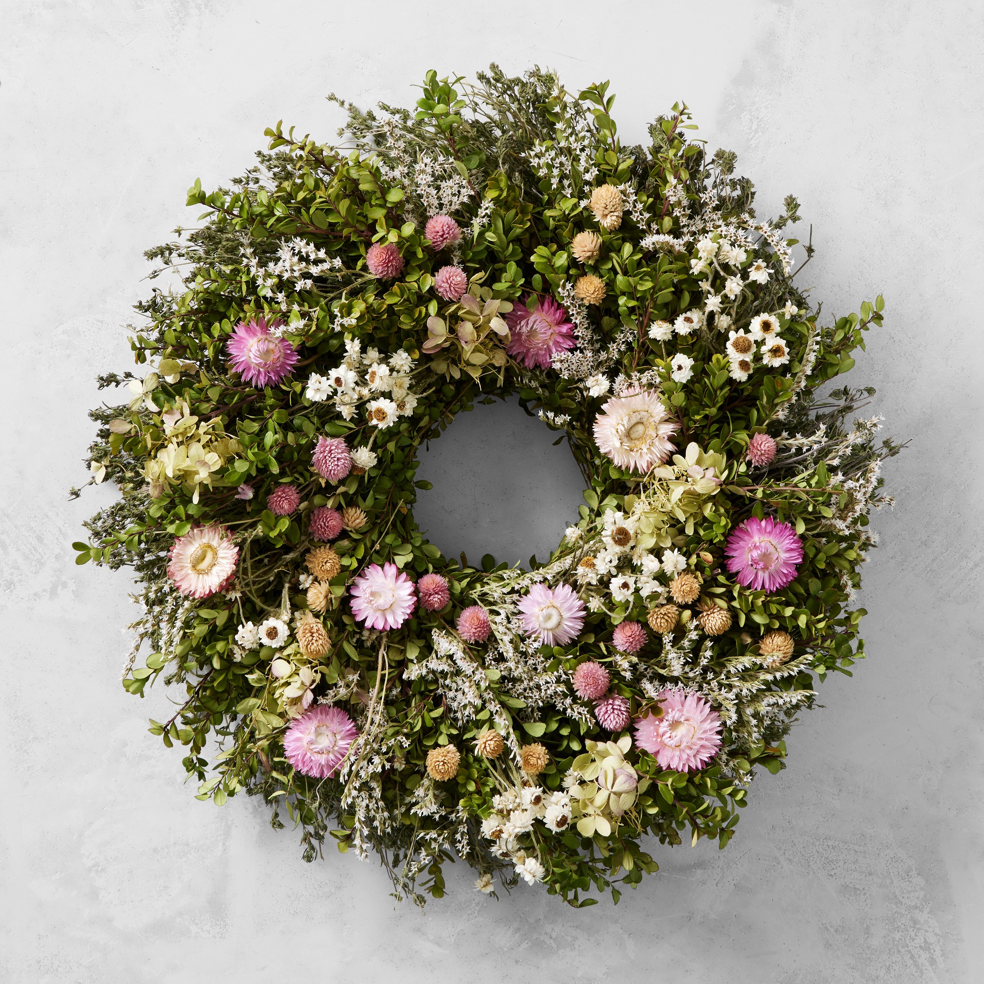 Famille Rose Live Wreath Simolary simolary.com