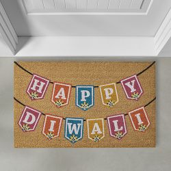 Williams Sonoma Happy Diwali Doormat