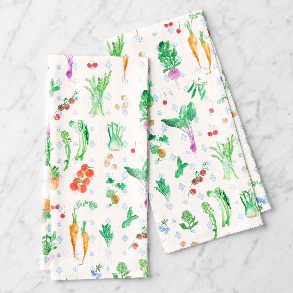 Hill House x Williams Sonoma Towels, Set of 2 - Set of 2, Farmer's Market