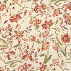Fabric By The Yard, Fleur Chintz, Mulberry