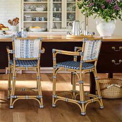 Hill House x Williams Sonoma Home Adelaide Indoor/Outdoor Dining Bar &amp; Counter Stool