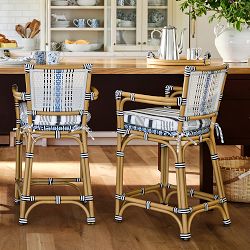 Hill House x Williams Sonoma Home Adelaide Indoor/Outdoor Dining Bar &amp; Counter Stool