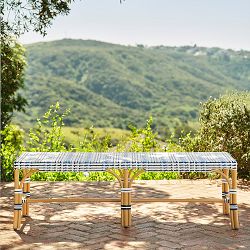 Hill House x Williams Sonoma Home Adelaide Indoor/Outdoor Dining Bench