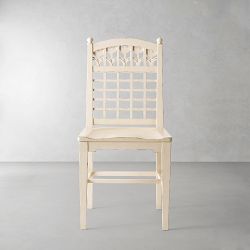 Hill House x Williams Sonoma Home Carved Tulip Dining Side Chair