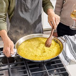 All-Clad  D3® Tri-Ply Stainless-Steel Paella Pan, 14"