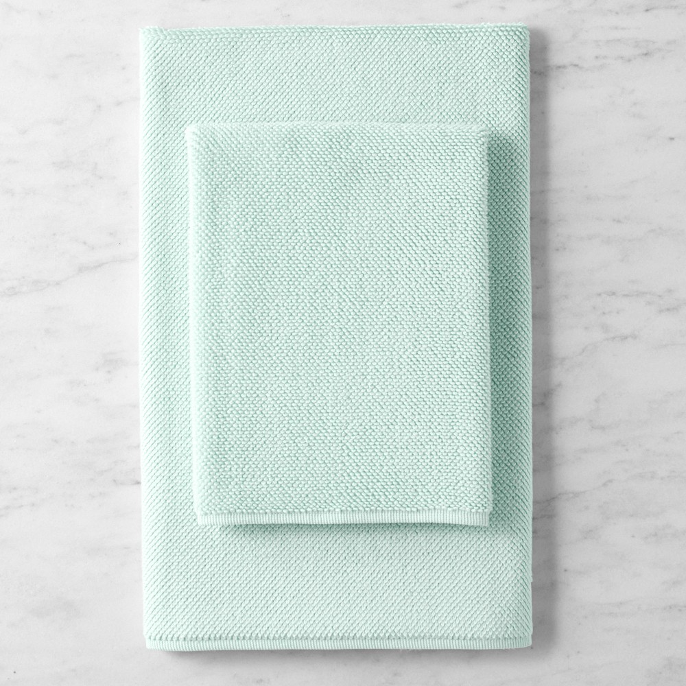 Plush Bath Towels, Seafoam - Seafoam