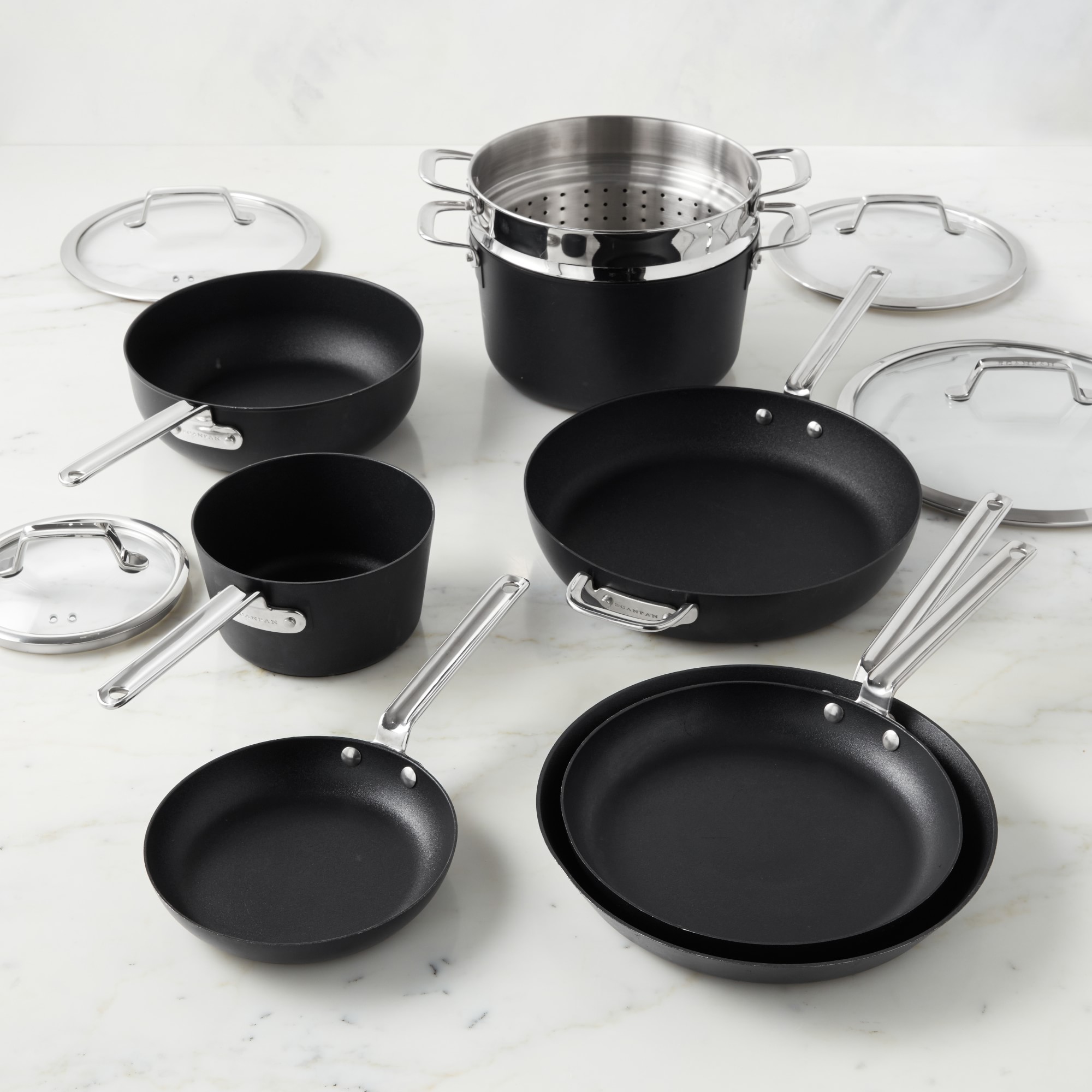 SCANPAN TechnIQ Nonstick 12-Piece Cookware Set Sansujyuku sansujyuku.com