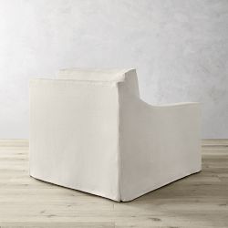 Ghent Slope Arm Slipcovered Swivel Chair
