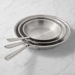 All-Clad D3® Tri-Ply Stainless-Steel Fry Pan, Set of 3