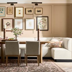 Garbo Upholstered Customizable Banquette &ndash; Smooth Back