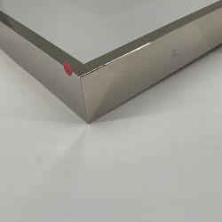 OPEN BOX:Polished Nickel, Gallery Frame, Polished Nickel, 5" X 7"