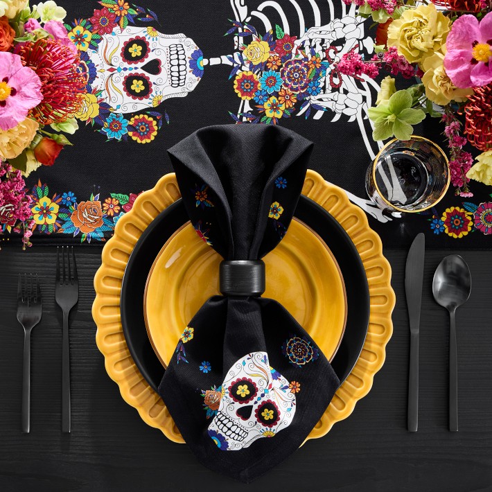 Dia de los Muertos Cloth Napkins - Set of 4 | Williams Sonoma