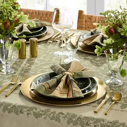 Foliage Jacquard Tablecloth | Williams Sonoma
