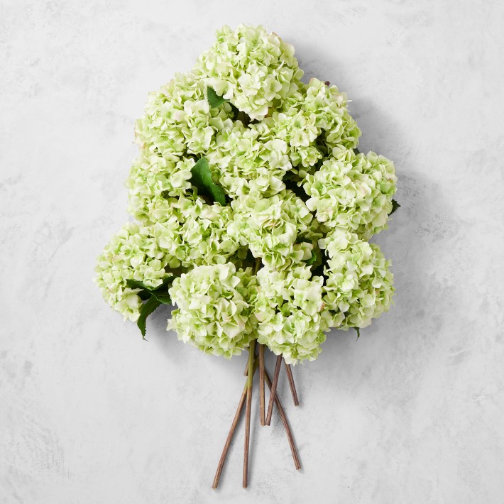 Jeff Leatham Faux Hydrangea Stems, Set of 12 | Williams Sonoma