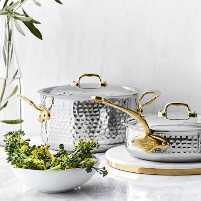 Mauviel M’Elite B Hammered Stainless-Steel 10-Piece Cookware Set Simolary simolary.com 12