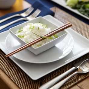 ボヘミアクリスタル◇500Pk相当　2枚セット◇サービングトレイ　プレート　角皿 Apilco Zen Porcelain Dinner Plates | Williams Sonoma
