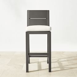 Larnaca Outdoor Slate Grey Metal Bar Stool