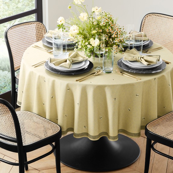 Bee Round Tablecloth | Williams Sonoma