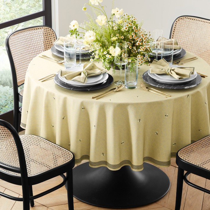 Bee Round Tablecloth | Williams Sonoma