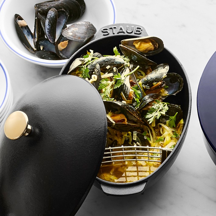 Staub Cast-Iron Mussel Pot | Williams Sonoma