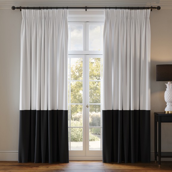 THE GEORGE x Williams Sonoma Home Olivia Border Curtain by Williams Sonoma Home