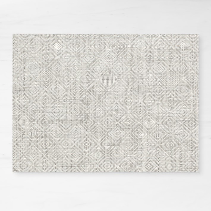 Chilewich　4枚 Grey Panel Grey Chilewich Mosaic Placemat | Williams Sonoma