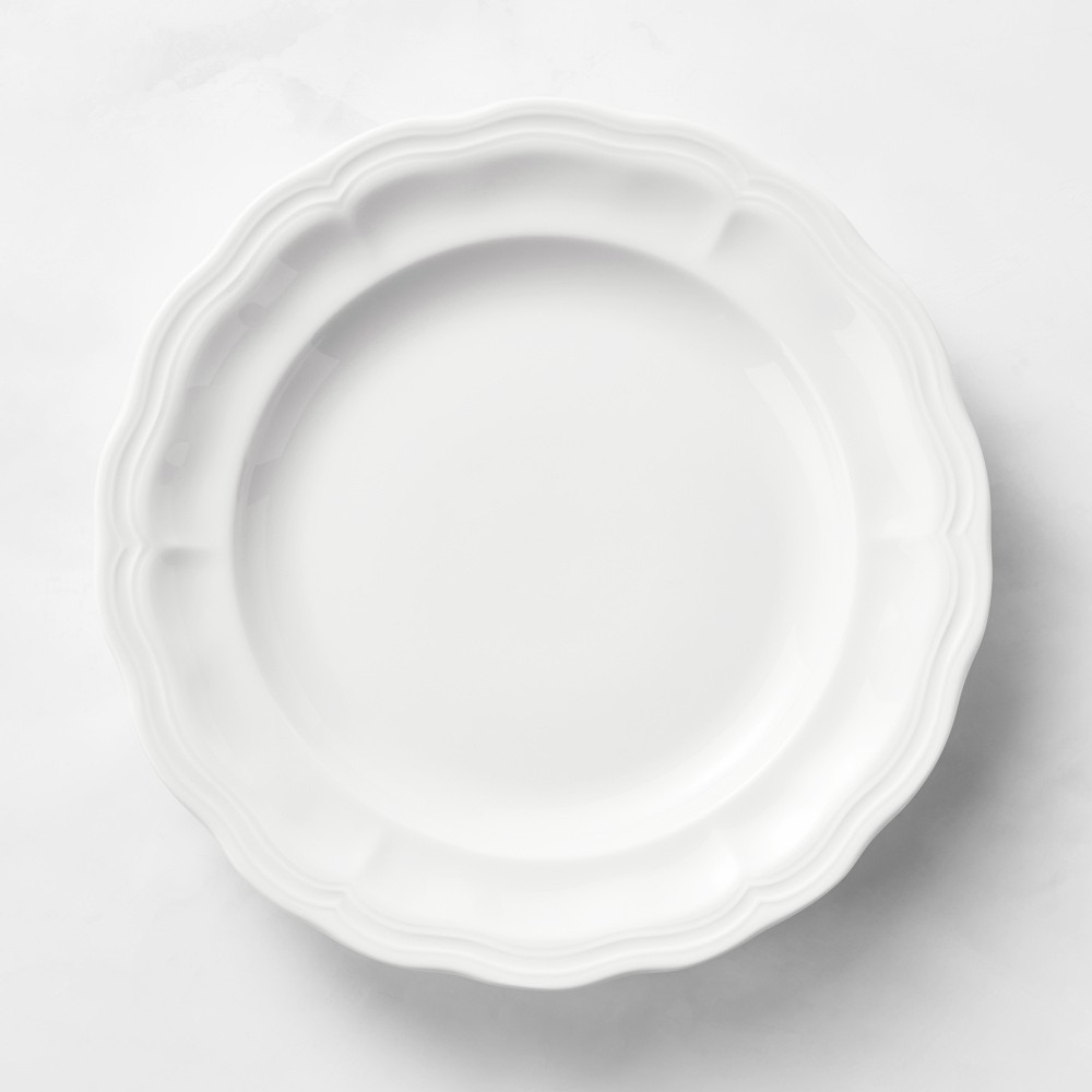 Pillivuyt Queen Anne Porcelain Dinner Plates - Set of 8