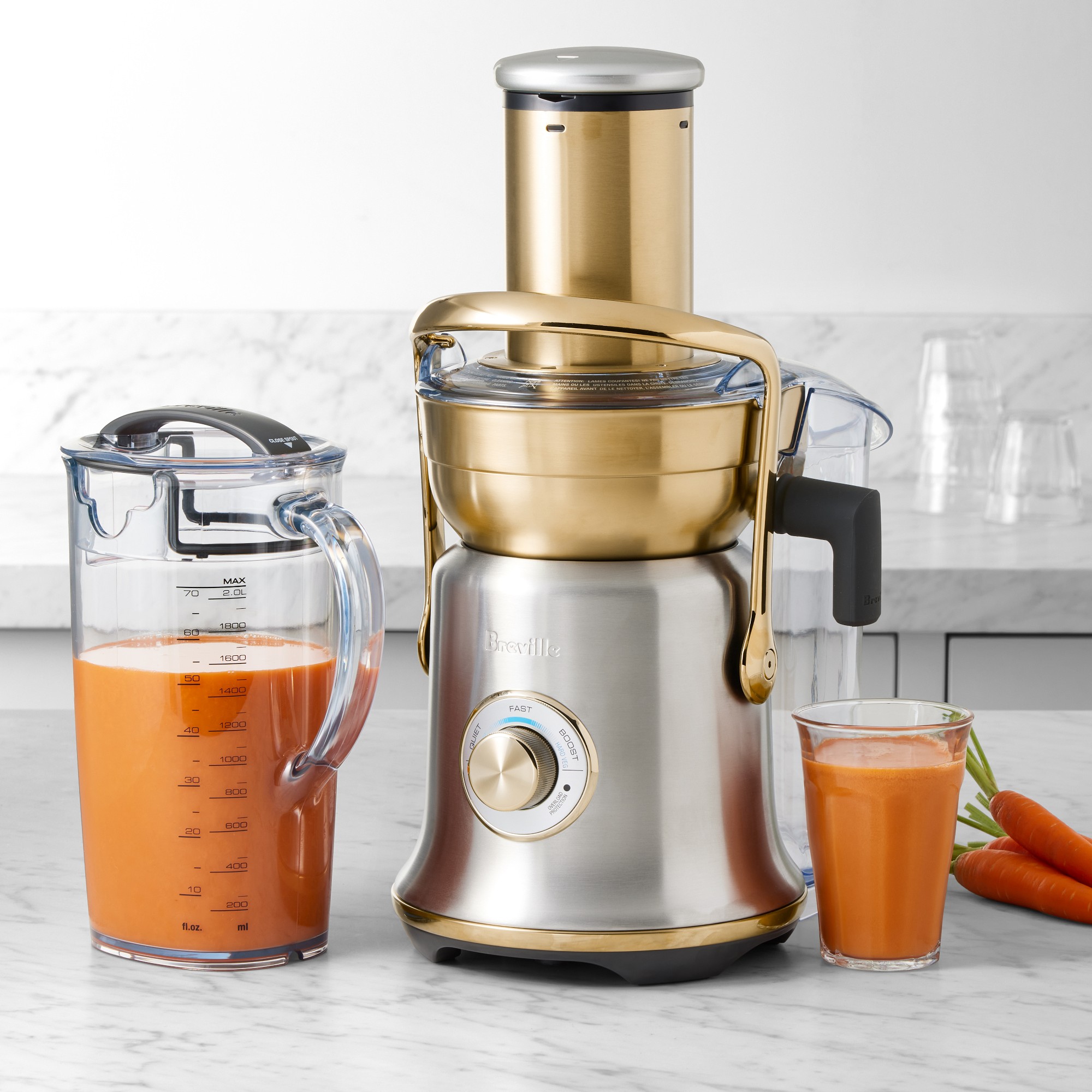 Breville Juice Fountain Cold XL, Stainless Steel & Brass Simolary simolary.com 5