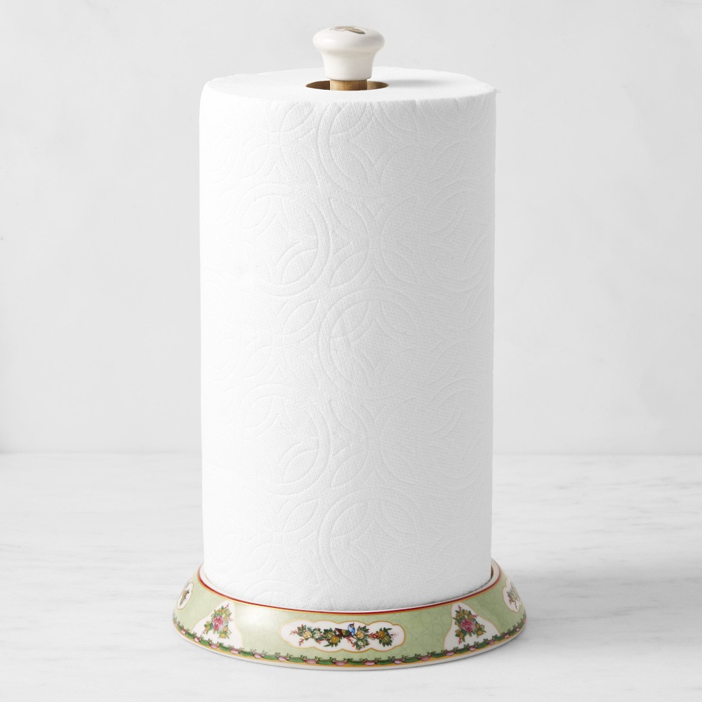 Famille Rose Porcelain Paper Towel Holder - Porcelain