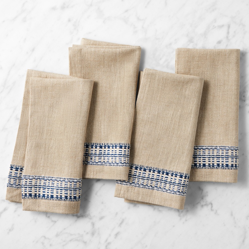 Port Bleu Napkins, Set of 4 - Set of 4, Blue