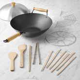 Joyce Chen Professional Series Carbon Steel Nonstick 10-Piece Wok Set with Lid and Maple Handles Simolary simolary.com 13