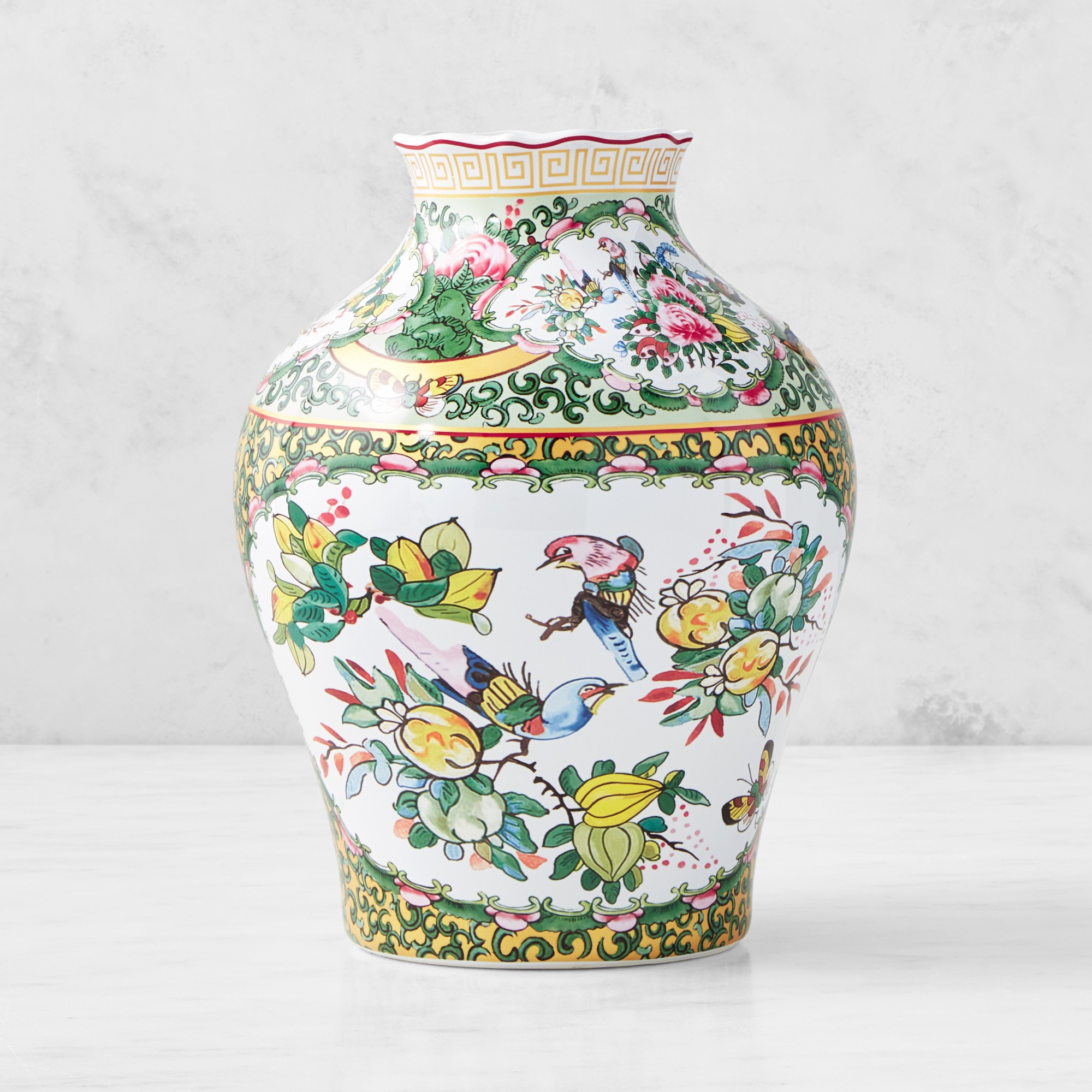 Famille Rose Decorated Vase Simolary simolary.com