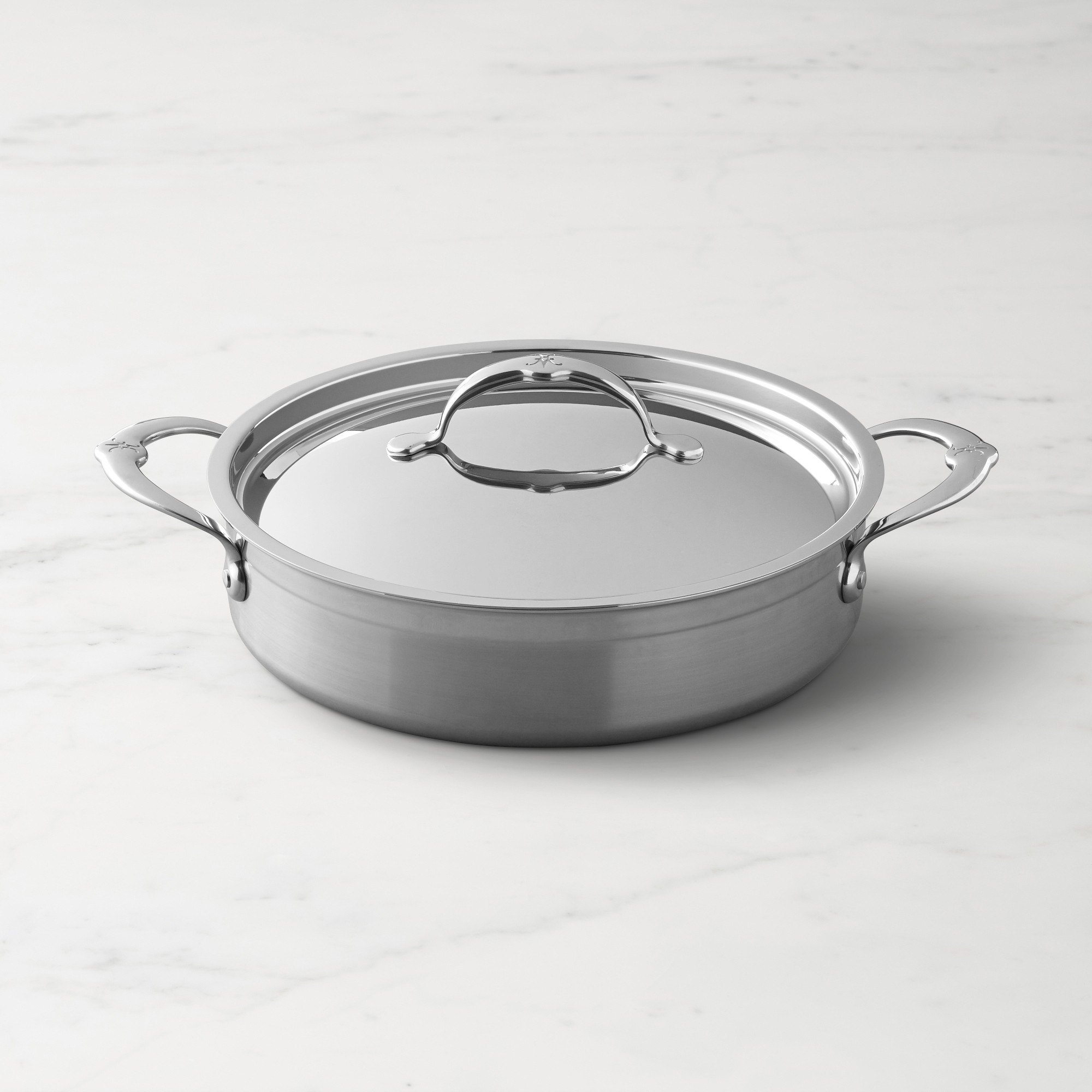 Hestan ProBond Forged Professional Clad Stainless-Steel Sauteuse, 3.5-Qt. Simolary simolary.com