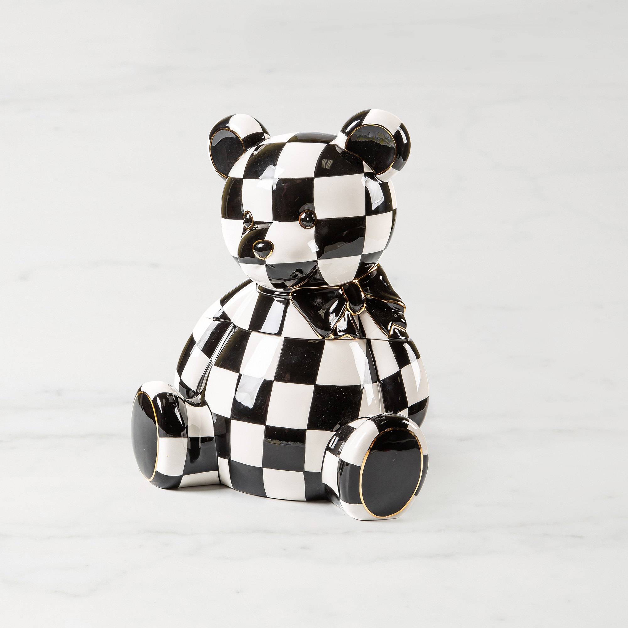 MacKenzie-Childs Courtly Bear Cookie Jar Simolary simolary.com