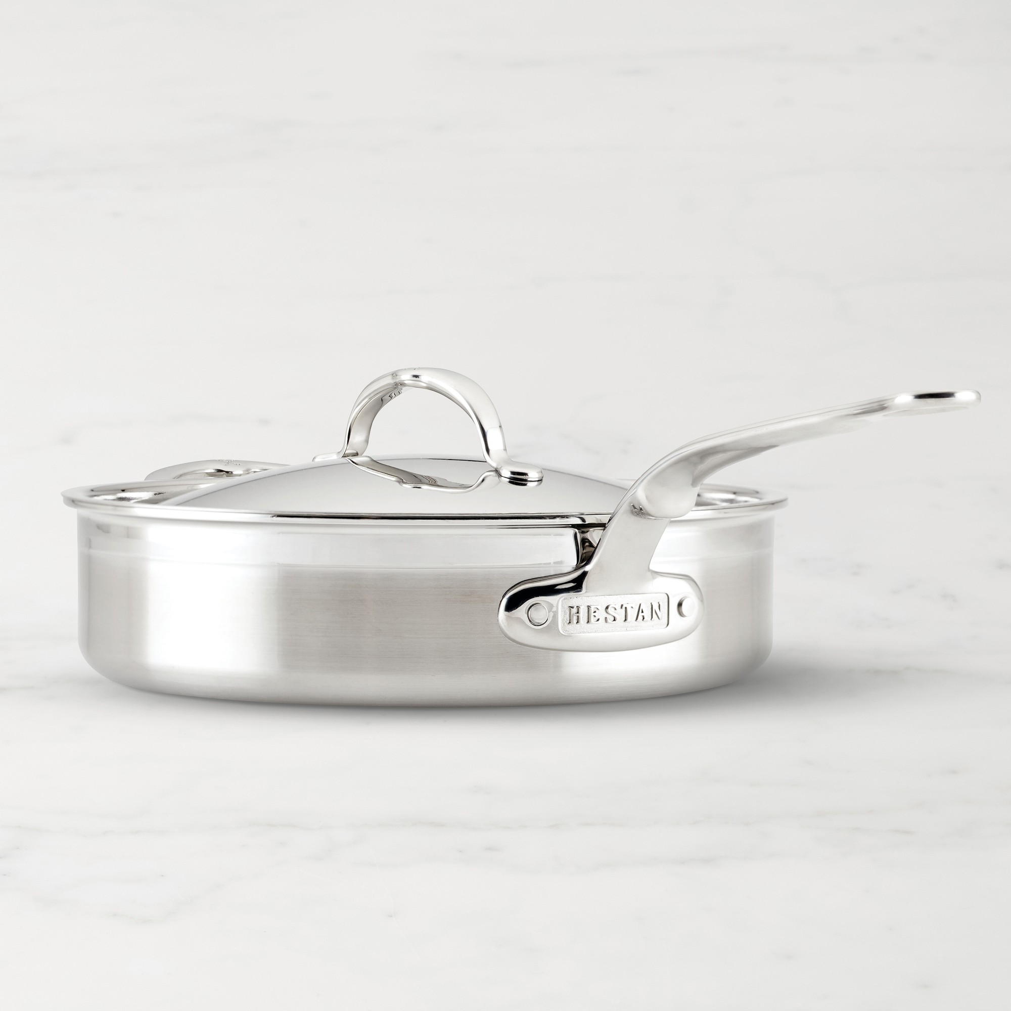 Hestan ProBond Forged Professional Clad Stainless-Steel TITUM Nonstick Sauté Pan Simolary simolary.com
