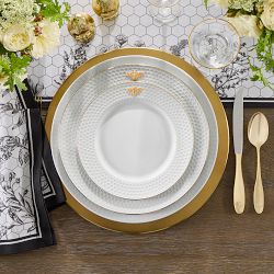 Honeycomb Embossed Salad Plates