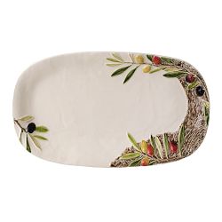 Bordallo Pinheiro Olival Platter &amp; 3 Bowls Set