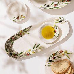 Bordallo Pinheiro Olival Platter &amp; 3 Bowls Set