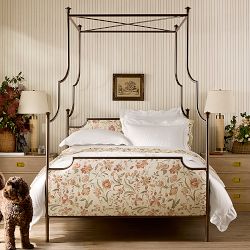 Hill House x Williams Sonoma Home Claire Upholstered Canopy Bed