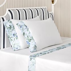 Hill House x Williams Sonoma Home Claire Upholstered Canopy Bed