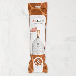 Brabantia PerfectFit Trash Bags, Code X, 2.6-3.2 Gallon (10-12L), 200 Trash Bags