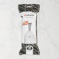 Brabantia PerfectFit Trash Bags, Code M, 16 Gallon (60L), 120 Trash Bags