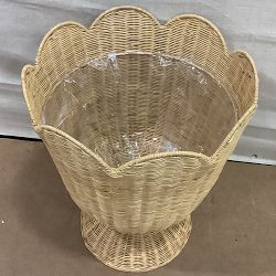 OPEN BOX:Woven Urn Planter, Large