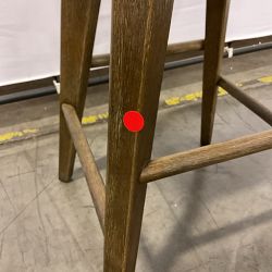OPEN BOX: Sanremo Backless Swivel Counter Stool Grey